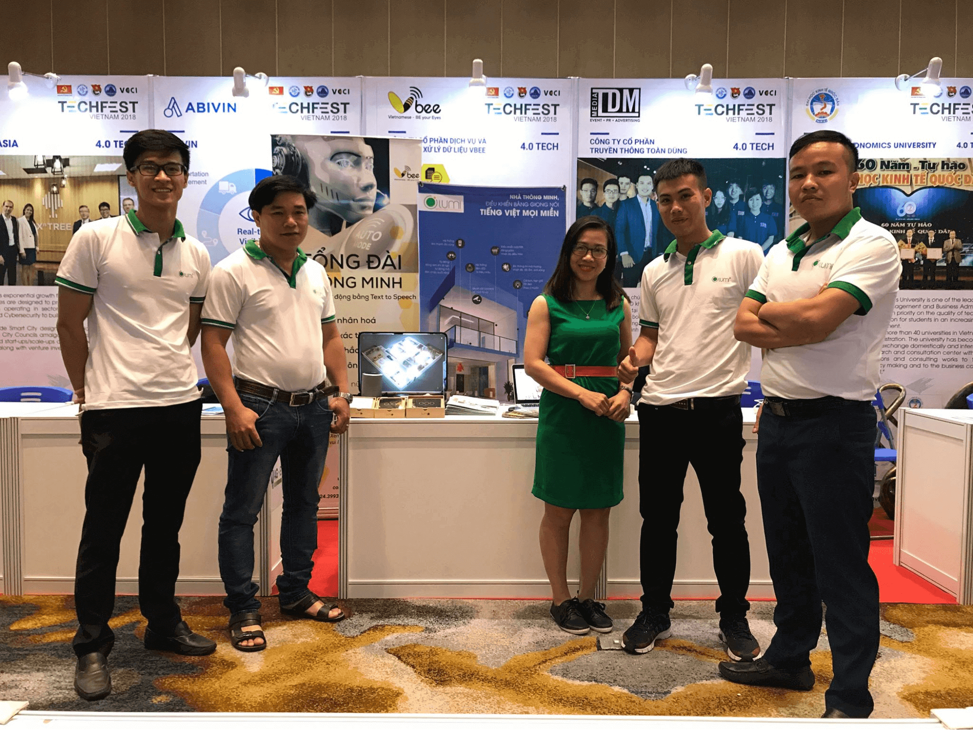 Gia Hân group, đại diện chi nhánh Lumi miền Trung tham gia Techfest Vienam 2018